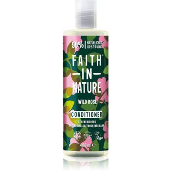 Faith In Nature Wild Rose balsam regenerator pentru par normal spre uscat Faith In Nature Wild Rose balsam regenerator pentru par normal spre uscat