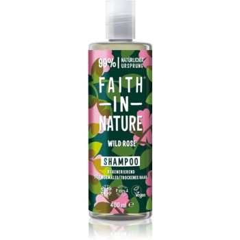 Faith In Nature Wild Rose sampon pentru regenerare pentru par normal spre uscat