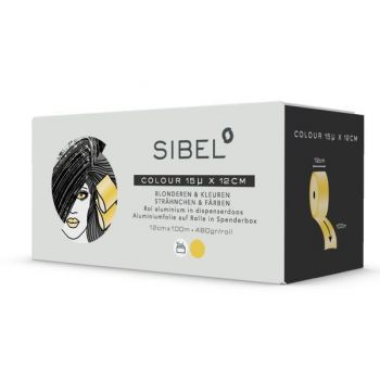 Folie profesionala pentru suvite, decolorare, balayage 12 cm x 100 mlx 480 gr.culoare Aurie grosime 15 u. Folie profesionala pentru suvite, decolorare, balayage 12 cm x 100 mlx 480 gr.culoare Aurie grosime 15 u.