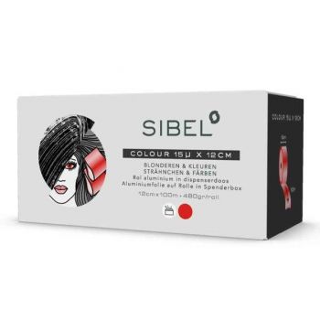 Folie profesionala pentru suvite, decolorare, balayage 12 cm x 100 mlx 480 gr culoare Rosugrosime 15 u.