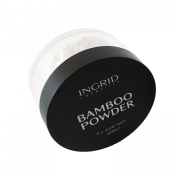 Pudra de fata translucenta Ingrid Bamboo Powder Fix&Matt Effect