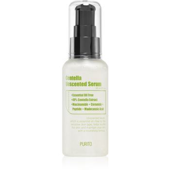 Purito Wonder Releaf Centella Serum Unscented ser regenere piele pentru a calma si intari pielea sensibila