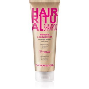 Dermacol Hair Ritual șampon regenerator pentru nuante de par castaniu Dermacol Hair Ritual șampon regenerator pentru nuante de par castaniu