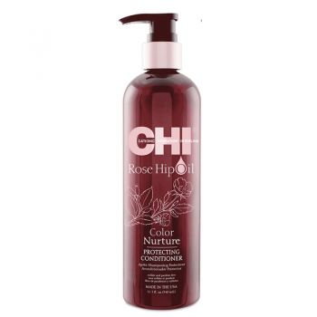 Balsam Protector Par Vopsit - CHI Farouk Rose Hip Oil Color Nurture Protecting Conditioner 340ml