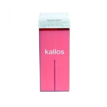 Ceara de Epilat Naturala de Unica Folosinta - Kallos Depilatory Wax, rosie, cu bioxid de titan, 100g de firma originala