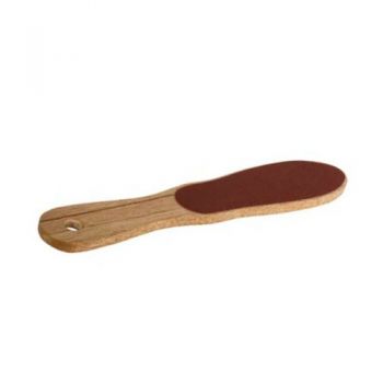 Pila Pedichiura cu Maner Lemn - Beautyfor Foot File with Wooden Handle, duritate 80/120 de firma originala