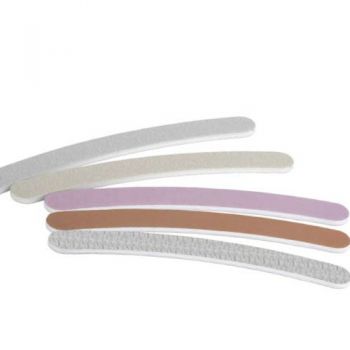 Pila Unghii - Beautyfor Nail File Garnet Emery Curved Board with Korean paper, duritate 150/220