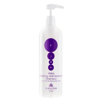 Sampon Anti-Matreata - Kallos KJMN Fortifying Anti-Dandruff Shampoo for Normal and Greasy Hair 1000ml la reducere