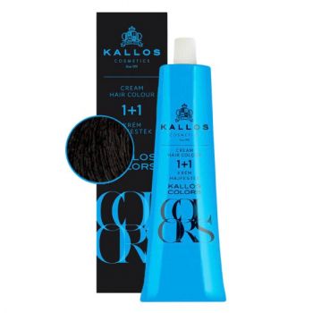 Vopsea Permanenta - Kallos Colors Cream Hair Colour nuanta 1N Negru ieftina