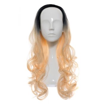 Peruca Partiala 3/4 Ombre Blond Alb de firma originala