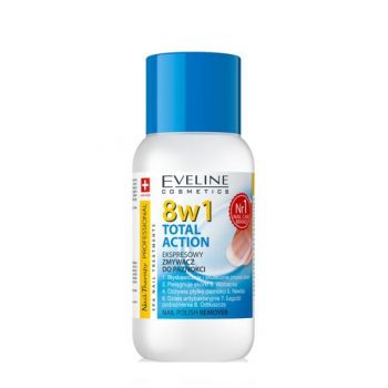 Dizolvant fara acetona, Eveline Cosmetics, 8in1 150 ml