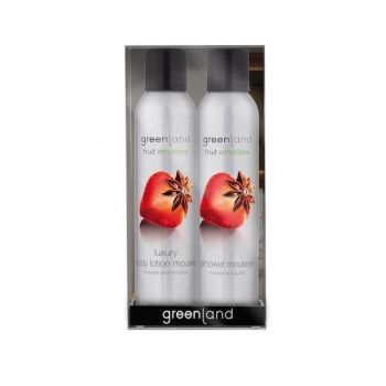 Set cadou Fruit Emotions Capsuni-Anason, gel de dus 200ml + spray corp 200ml, Greenland