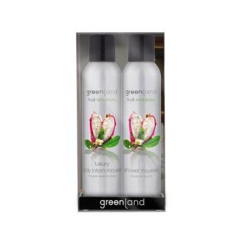 Set cadou Fruit Emotions Fructul Dragonului - Ceai Alb, gel de dus 200ml + spray corp 200ml Greenland ieftin