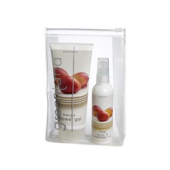 Set cadou Gentuta cosmetica, mango, gel de dus 200ml + ulei de masaj 100ml Greenland