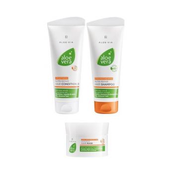 Set cadou îngrijirea părului Nutri Repair Hair Conditioner 200ml + Nutri Repair Hair Shampoo 200ml+ Nutri Repair Hair Shampoo Mask 200ml - LR Aloe Vera