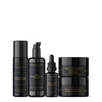 Set Mini-Facial Detox, Sui Generis by Dr. Raluca Hera Haute Couture Skincare, 5 produse de firma original