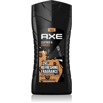Axe Collision Leather + Cookies gel de duș pentru barbati Axe Collision Leather + Cookies gel de duș pentru barbati