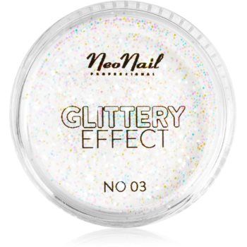 NeoNail Glittery Effect No. 03 pudra cu particule stralucitoare pentru unghii