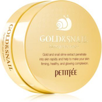 Petitfée Gold & Snail masca hidrogel pentru ochi extract de melc
