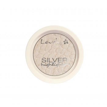 Pudra de fata iluminatoare Lovely Highlighter Silver, 5g de firma original