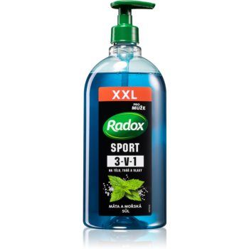 Radox Men Sport Gel de duș pentru bărbați pentru față, corp și păr