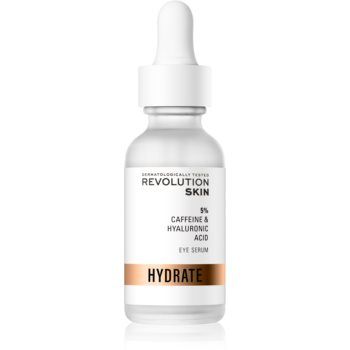 Revolution Skincare Caffeine Solution 5% + Hyaluronic Acid ser pentru ochi