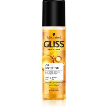 Schwarzkopf Gliss Oil Nutritive balsam regenerator pentru par indisciplinat