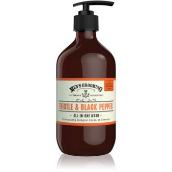 Scottish Fine Soaps Men’s Grooming Thistle & Black Pepper gel de duș pentru corp și păr