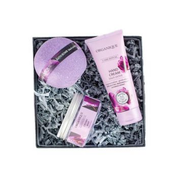 Set cadou Sweet Dreams, crema de maini 70ml , spuma corp 100ml si bila de baie 170g, Organique