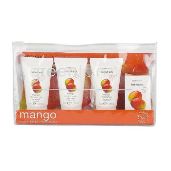 Set ingrijire corp, cu mango, crema corp 30ml, gel dus 30ml, sampon 30ml, sapun solid 30g, Greenland ieftin