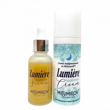 Set facial depigmentant, Lumiere cu Melavoid, Ser 30ml + Crema 50ml