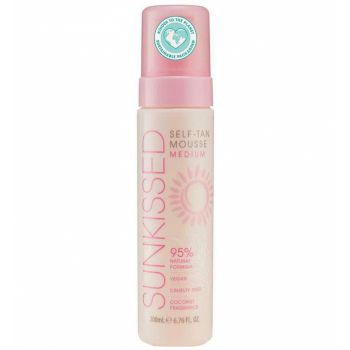 Spuma Autobronzanta Profesionala SUNKISSED Self-tan, MEDIUM, 95% Ingrediente Naturale, 200 ml de firma original