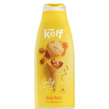 Gel de Dus cu Parfum de Inghetata cu Caramel Sarat - Sano Keff Salty Caramel Body Wash, 500 ml
