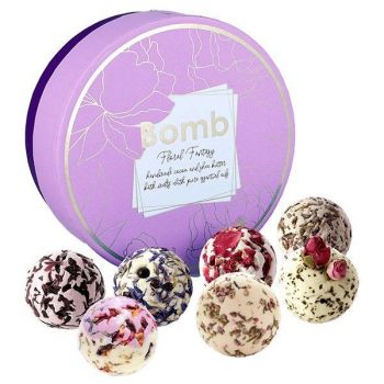 Set cadou Floral Fantasy Creamer Bomb Cosmetics (sare baie 30g x 7 buc)