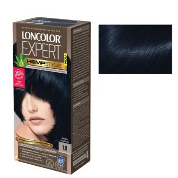 Vopsea Permanenta pentru Par Loncolor Expert HempStyle, nuanta 1.9 negru albastru de firma originala