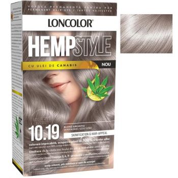 Vopsea Permanenta pentru Par Loncolor Expert HempStyle, nuanta 10.19 blond argintiu ieftina