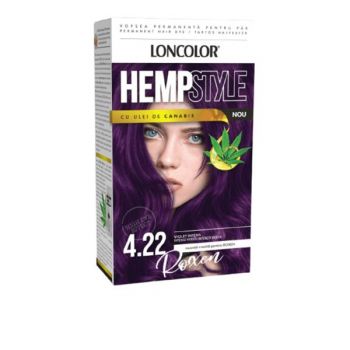 Vopsea Permanenta pentru Par Loncolor Expert HempStyle, nuanta 4.22 violet intens de firma originala