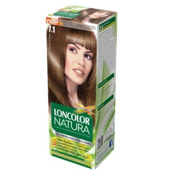 Vopsea Permanenta pentru Par Loncolor Natura, nuanta 7.1 blond cenusiu ieftina