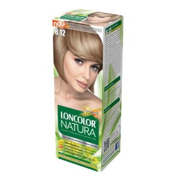 Vopsea Permanenta pentru Par Loncolor Natura, nuanta 8.12 blond perla