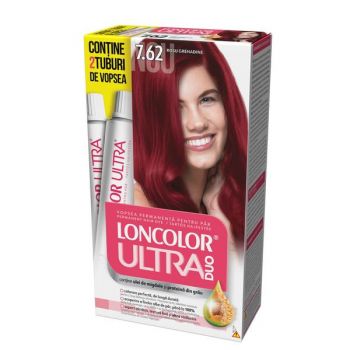 Vopsea Permanenta pentru Par Loncolor Ultra Max, nuanta 7.62 rosu grenadine de firma originala