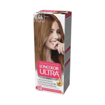 Vopsea Permanenta pentru Par Loncolor Ultra, nuanta 8.44 caramel