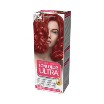 Vopsea Permanenta pentru Par Loncolor Ultra, nuanta 8.66 rosu intens deschis ieftina