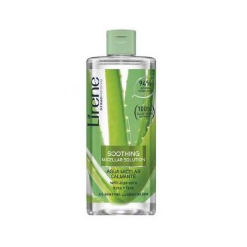 Apa micelara calmanta Lirene, cu Aloe Vera, 94% ingrediente naturale, 400ml