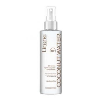 Apa organica autobronzanta Lirene, cu apa de cocos, 200ml