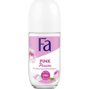 Deodorant Roll-on Antiperspirant Pink Passion Pink Rose 48h Fa, 50 ml