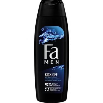 Gel de Dus 2 in 1 pentru Barbati cu Parfum de Menta - Fa Men Kick Off, 750 ml