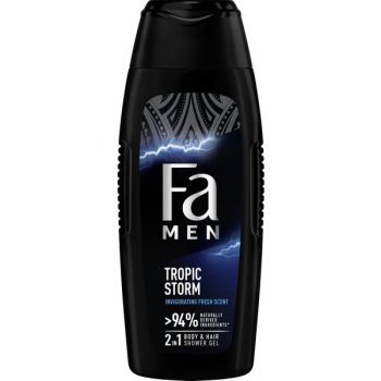 Gel de Dus Tropic Storm 2 in 1 pentru Barbati Fa Men, 400 ml Gel de Dus Tropic Storm 2 in 1 pentru Barbati Fa Men, 400 ml