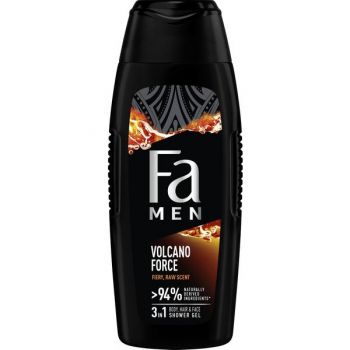 Gel de Dus Volcano Force 3 in 1 pentru Barbati Fa Men, 400 ml