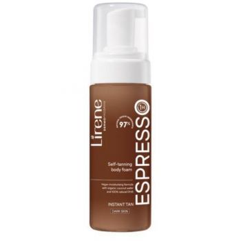 Spuma autobronzanta Lirene Espresso cu apa organica de cocos pentru corp, 150ml ieftina