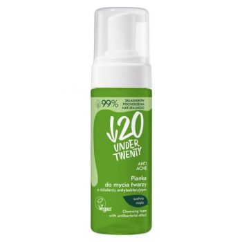 Spuma demachianta cu efect antibacterian Under20 cu salvie si menta, 150ml Spuma demachianta cu efect antibacterian Under20 cu salvie si menta, 150ml